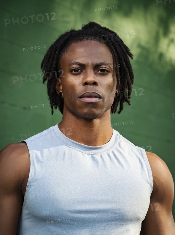 Portrait of athlete man outdoors