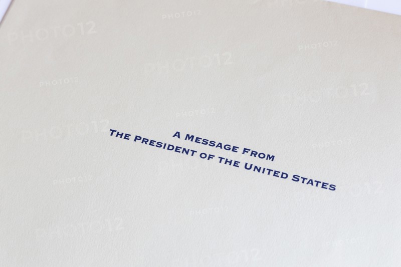 A message from President document cover