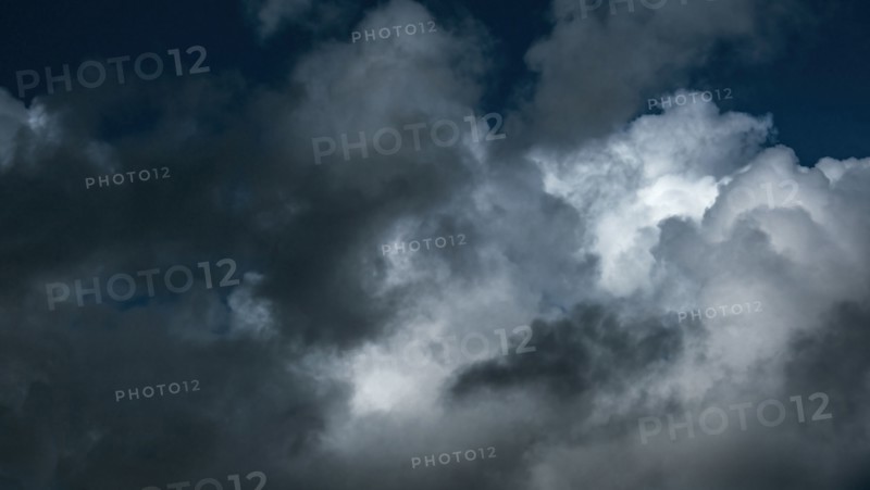 Dark cumulus storm clouds