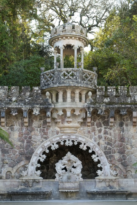 Ornate facade of palace