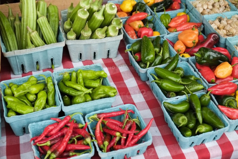Vegetables at farmers market