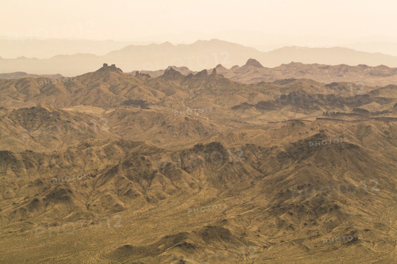 Arial view of Mojave Desert