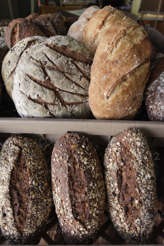 Fresh breads at farmers market