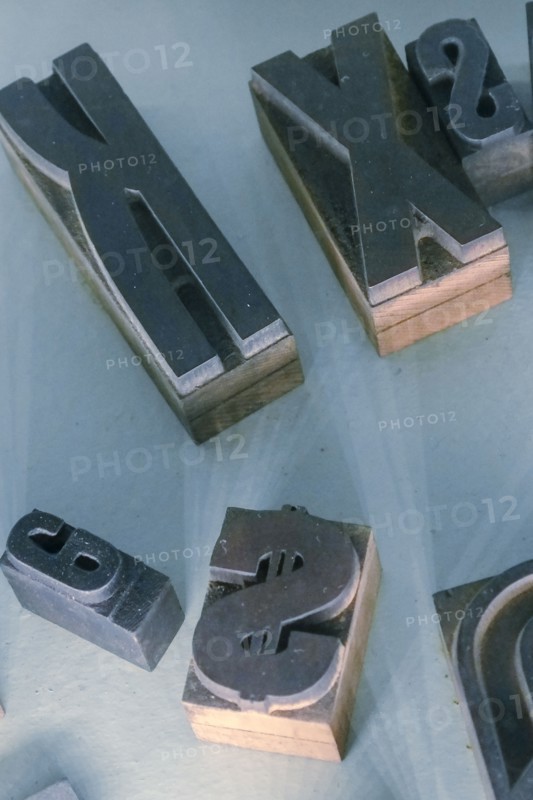 Old block letter stamps