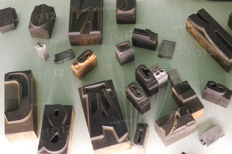 Old block letter stamps