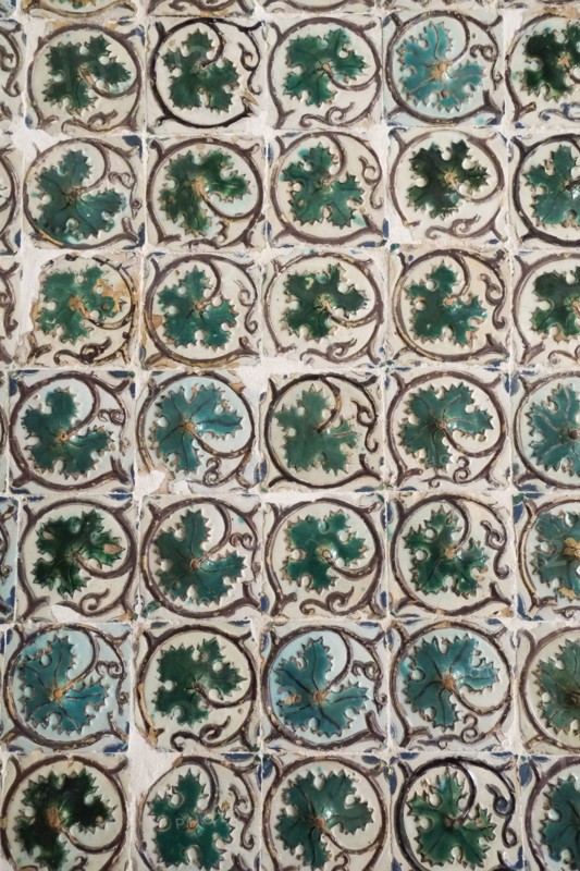 Old Portuguese tiles with Moorish influence