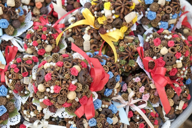 Local crafts gifts at farmers market
