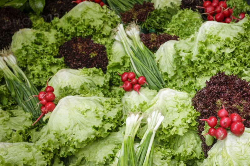 Fresh vegetables at farmers market