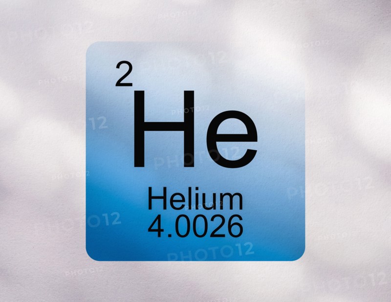 Helium symbol against white background