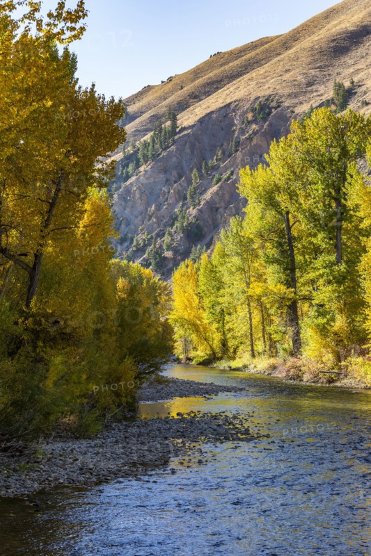 Big Wood River in fall