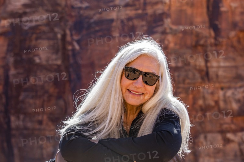 Portrait of smiling female hiker in Zion National Park