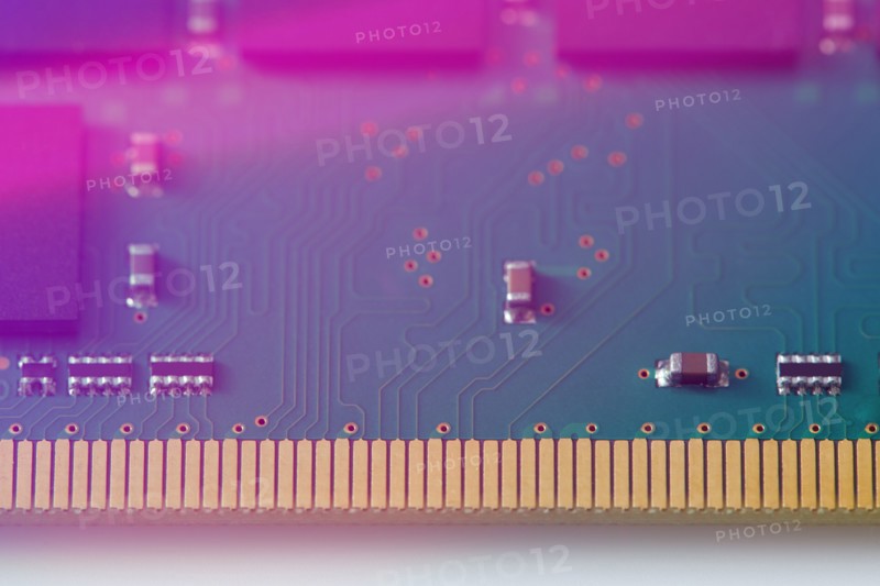 Close up of computer chip