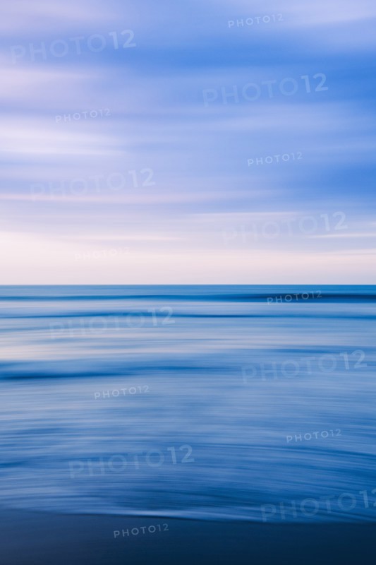Smooth blue surface of sea