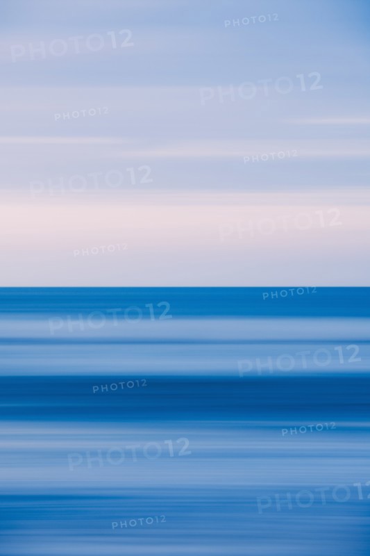 Smooth blue surface of sea