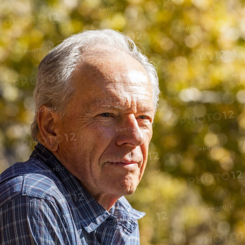 Senior man posing in Zion National Park