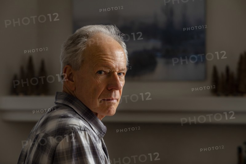 Portrait of senior man looking at camera