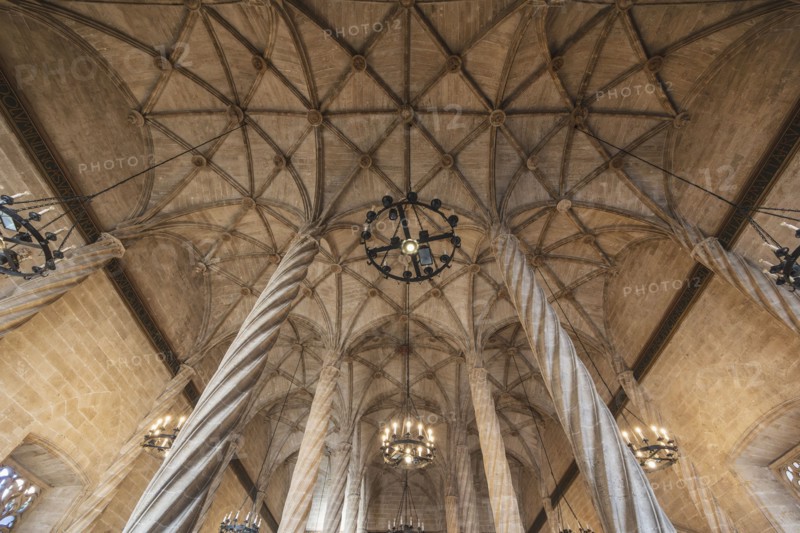 Low angle view of interior of Silk Exchange
