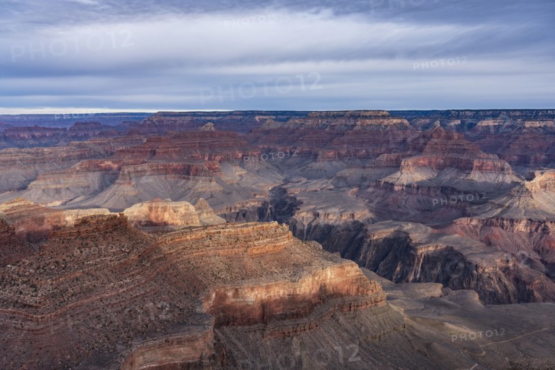 Aerial view of south rim of Grand Canyon