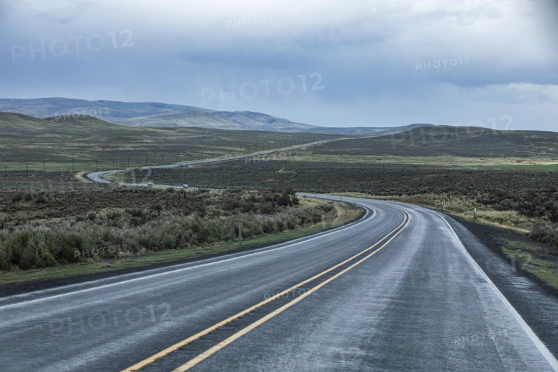 View of highway during stormy weather