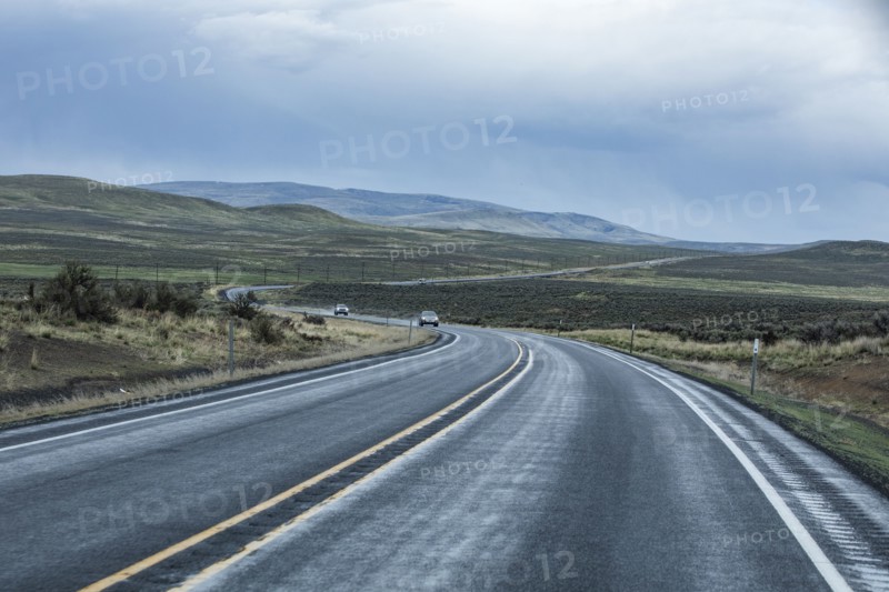 View of highway during stormy weather