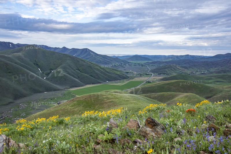 View of valley from Carbonate Mountain