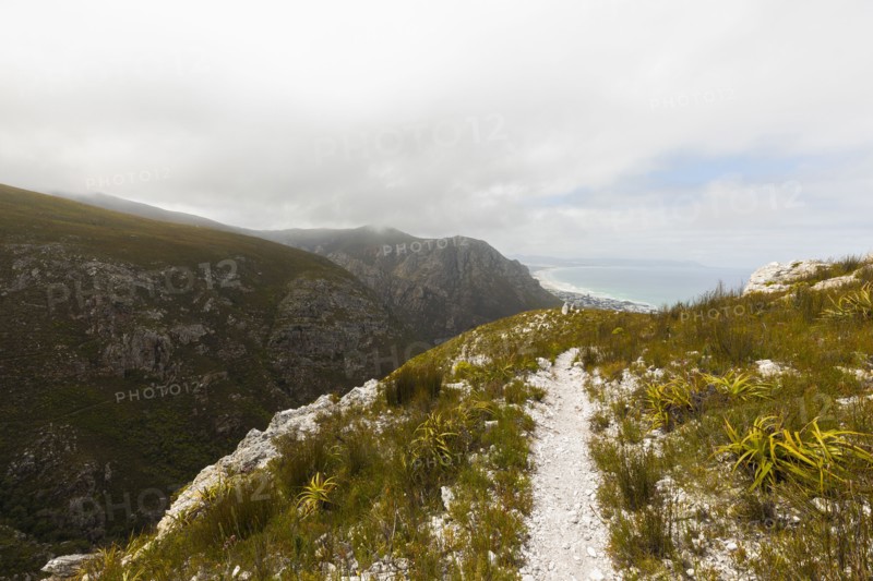 South Africa, Hermanus, Fernkloof Nature Reserve landscape and trail, Hermanus, , South Africa