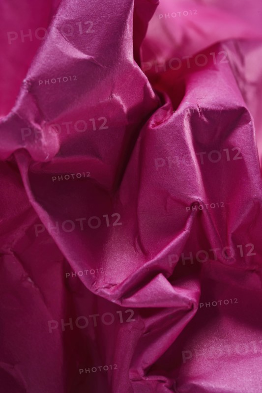 Close-up of pink crumpled paper, Austin, Texas, USA