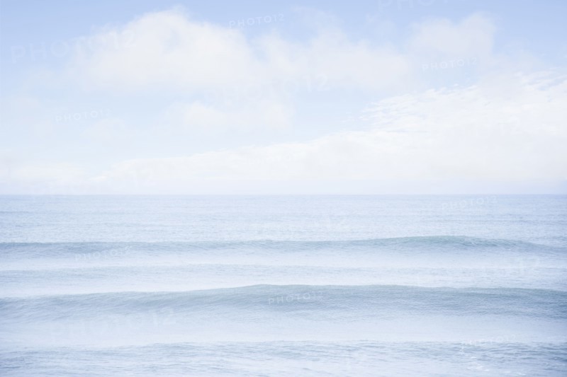 USA, Massachusetts, Nantucket, Calm ocean surface and clouds, Nantucket, Massachusetts, USA