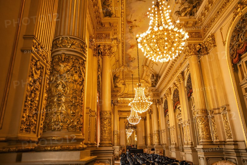 Salón Dorado (Golden Room) in Teatro Colon, Buenos Aires, , Argentina