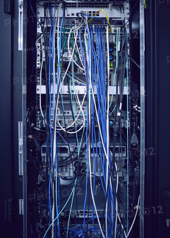 Close-up of equipment in server room
St, George, Utah, USA