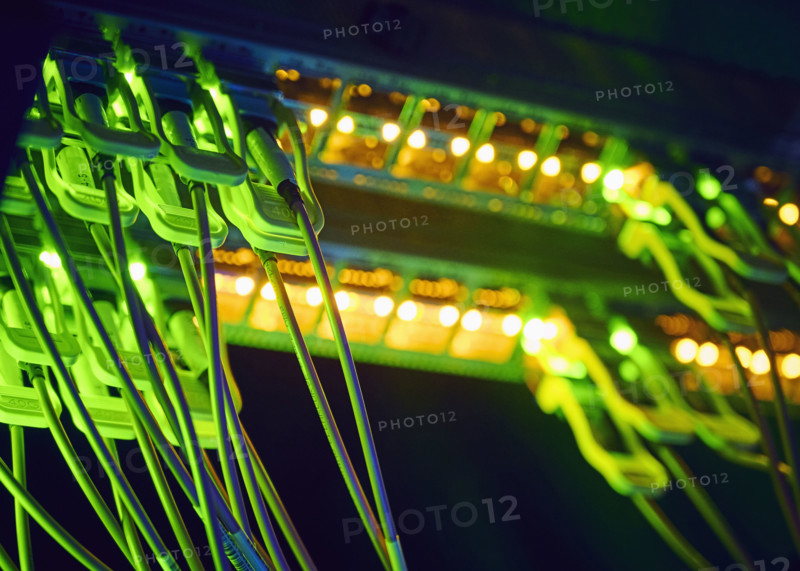 Close-up of cables in data center
St, George, Utah, USA