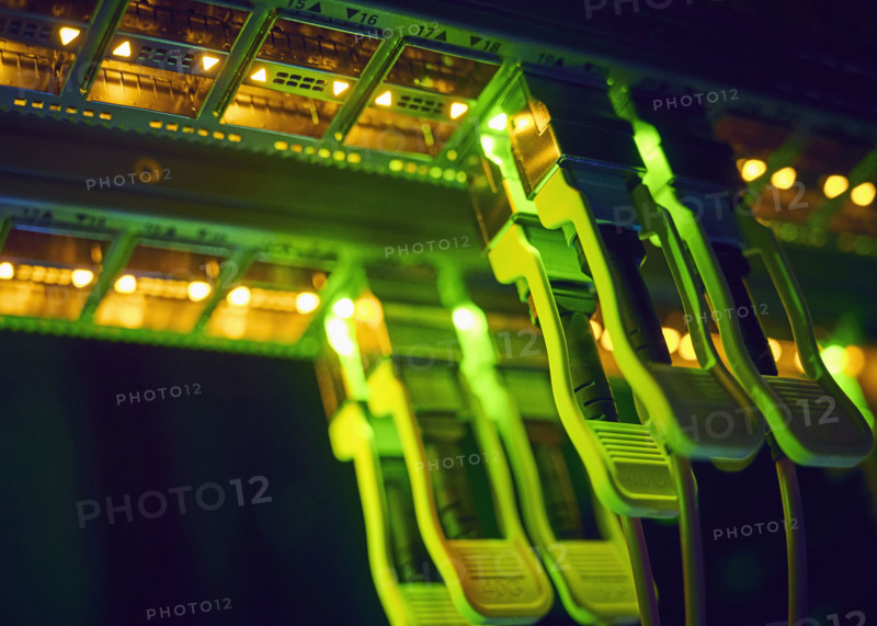 Close-up of cables in data center
St, George, Utah, USA