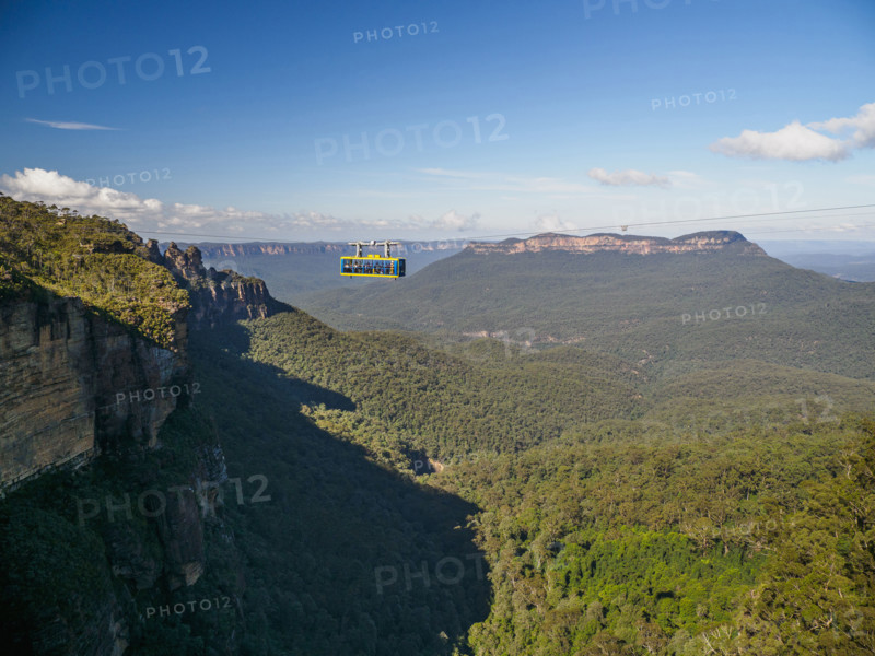 Cable car in Blue Mountains on sunny day
Katoomba, New South Wales, Australia