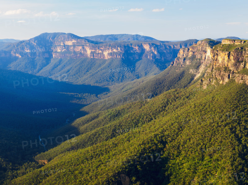 Rock formations of Blue Mountains on sunny day
Blackheath, New South Wales, Australia