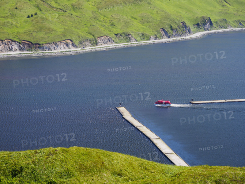 High angle view of ferry on Dutch Harbor
Unalaska, Dutch Harbour, Alaska, USA