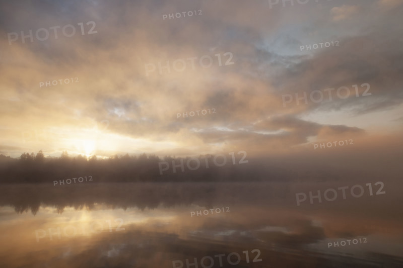 Sunrise at misty Mirror Lake, Lake Placid
Lake Placid, New York, USA
