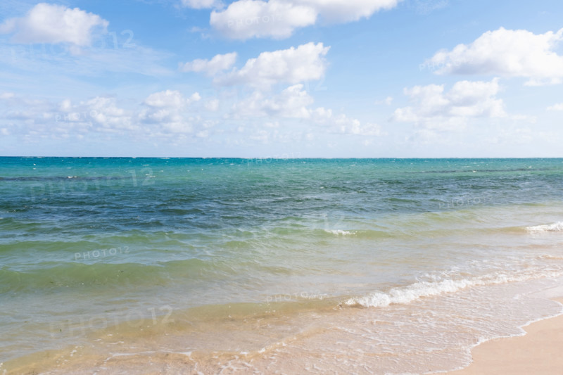 Calm sea waves on sandy beach
Rose Hall, Montego Bay, Jamaica
