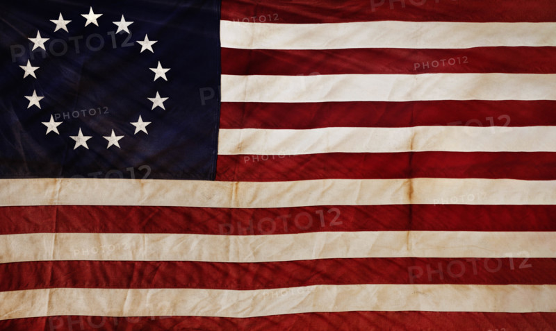 Early American thirteen-star flag