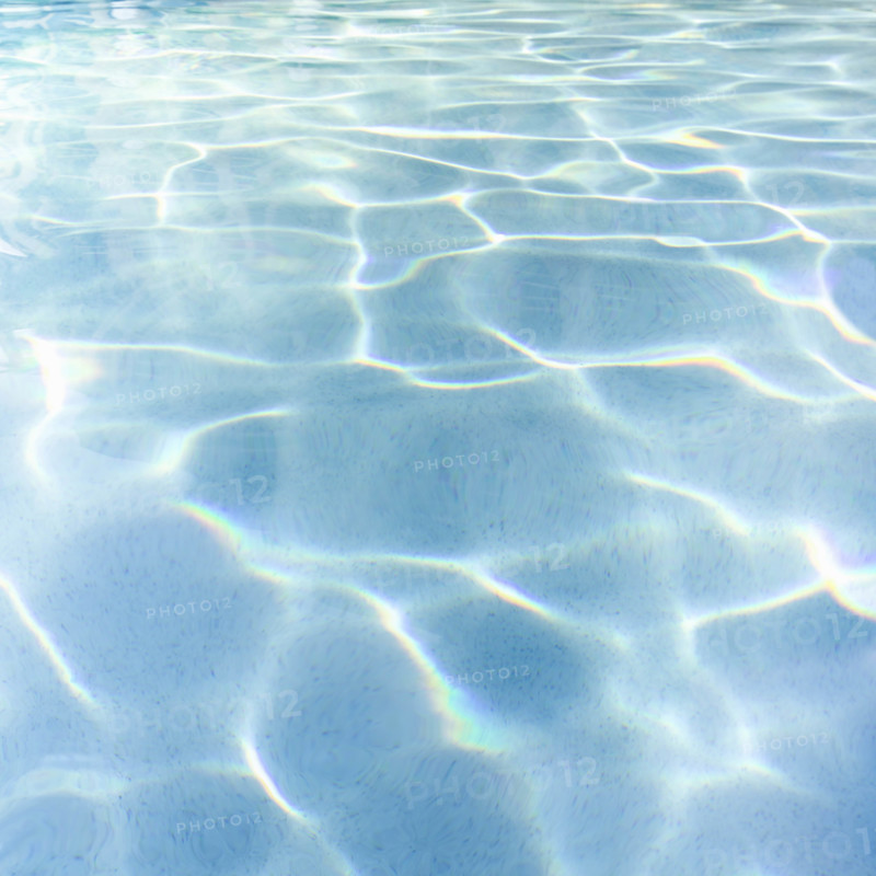Sunlight reflecting on swimming pool water