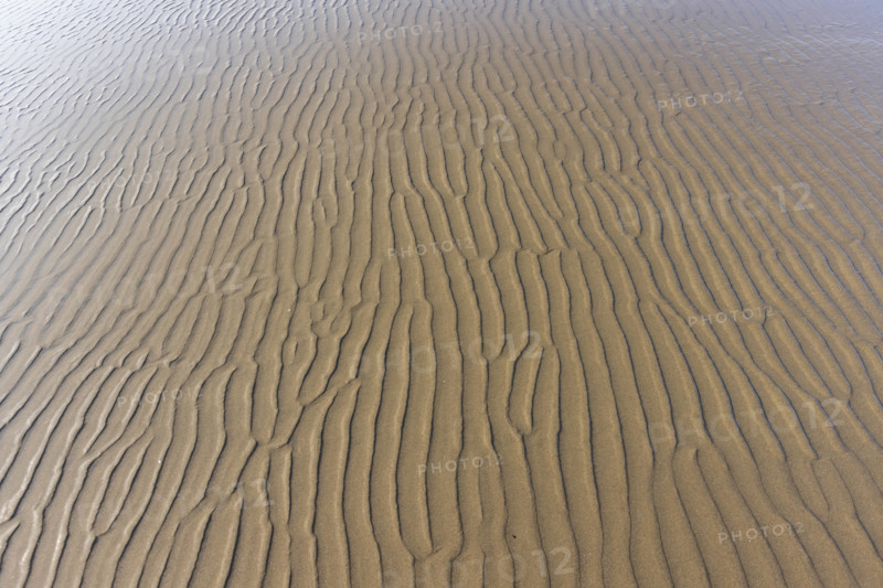 Sand patterns on beach