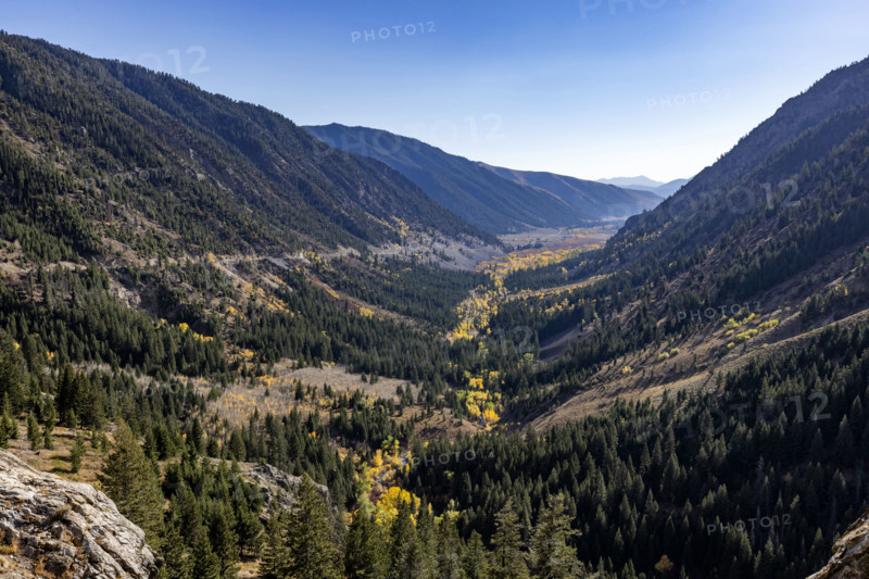USA, Idaho, Sun Valley, Autumn colors in Trail Creek drainage