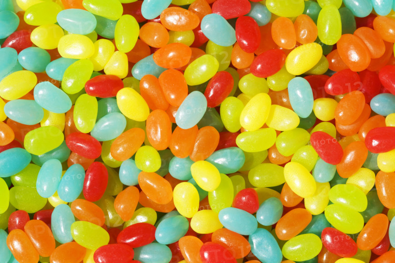Close-up of colorful candy jelly beans. Chatham, New Jersey, USA.