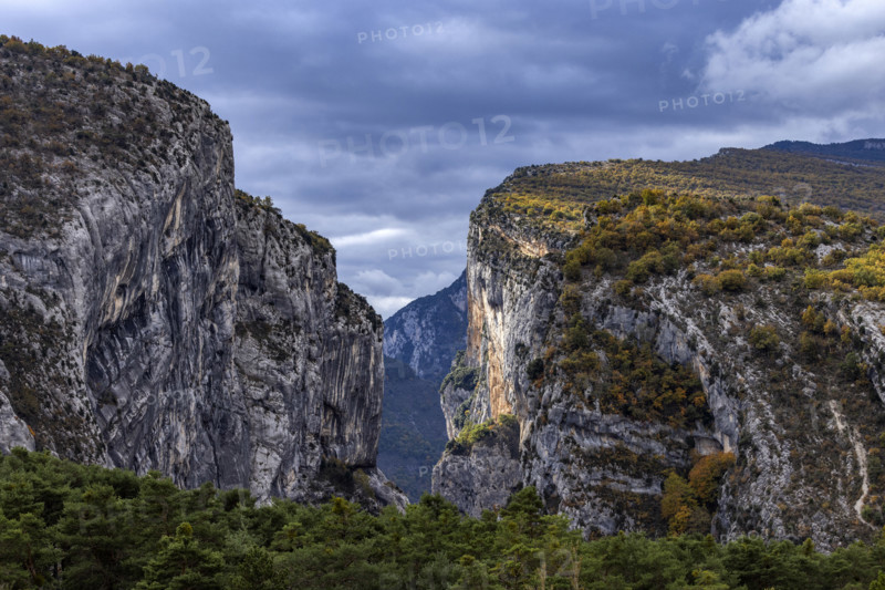 Gordes of Verdon rock formations, Gorges du Verdon, Provence, France.