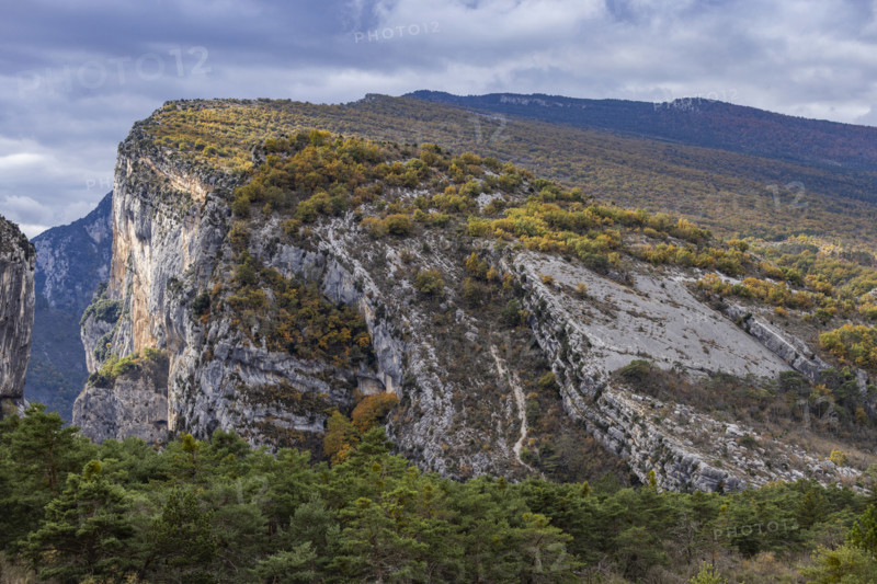 Gordes of Verdon rock formations, Gorges du Verdon, Provence, France.