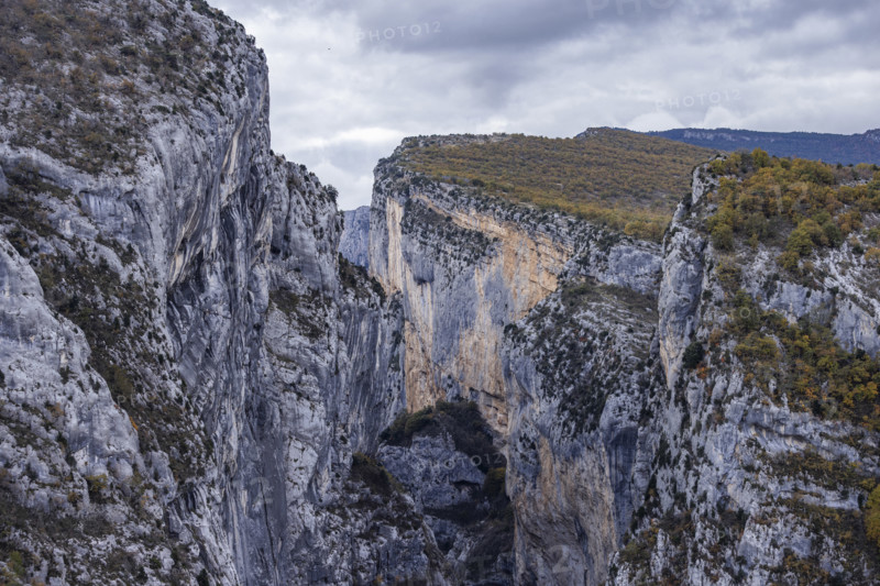 Gordes of Verdon rock formations, Gorges du Verdon, Provence, France.