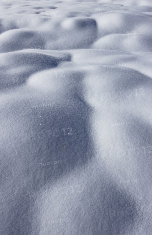 Close-up of snow surface on sunny day, Sun Valley, Idaho, USA.