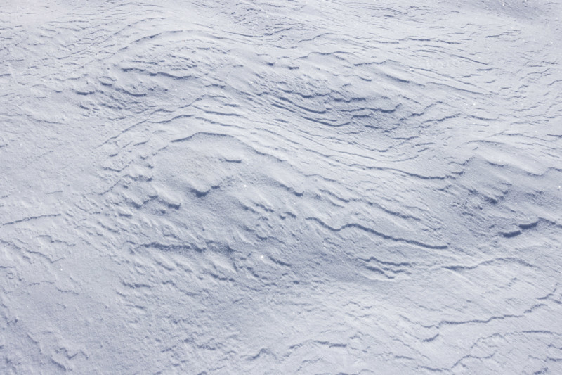Close-up of textured snow surface, Sun Valley, Idaho, USA.