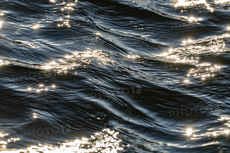 Sunlight reflected in waves, Bellevue, Idaho, USA.