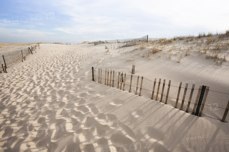Sandy path to Lighthouse Beach, Chatham, Massachusetts, USA.