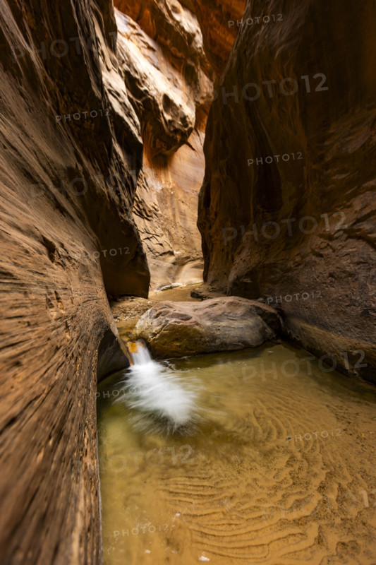 Small waterfall on The Narrows section of Virgin River